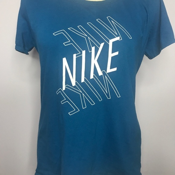 Nike Athletic Cut Tee Shirt- Modern Font - Picture 2 of 6
